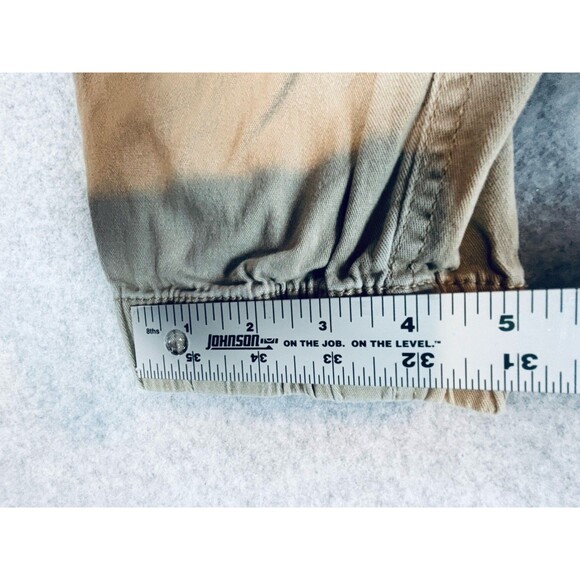 WXYZ Cargo Pants Tan Youth Size Medium - Zippers Pockets Elastic Waist - Picture 10 of 10